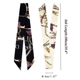 kcctoo 2/6/10Pack Scarf Bags for Women Handbag Scarfs Band Hair Neck Scarves Fashion Gifts