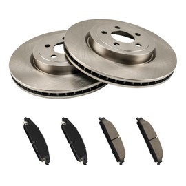 KAC Front Brake Kit, Brake Rotors and Ceramic Brake Pads Replacement for 2006-2018 Dodge Charger, 2009-2020 Dodge Challenger, 2005-2020 Chrysler 300, 2005-2008 Dodge Magnum, 2020 Dodge Charger