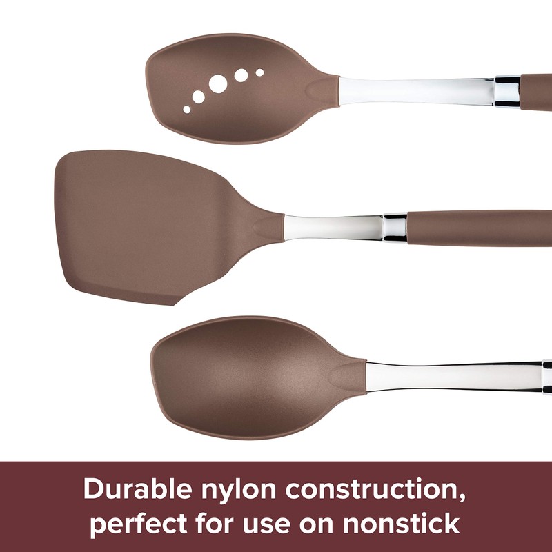 Anolon SureGrip Nonstick Silicone Spatula and Spoonula Set/Cooking Utensils, 2