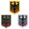 Pack of 3 Eagle Shield Germany Flag Patch Sew-On Removable