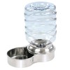 Etna Stainless Steel Pet Dog Cat Water Fountain Bowl, Holds