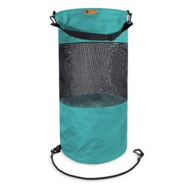 Port City Creations Boat Trash Bag - Portable Outdoor Mesh Trash Bag for Your Boat, Kayak, or Camper… (Turquoise)