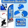 Car Wash Feather Flagpole Kit Include 7 ft Banner Flag