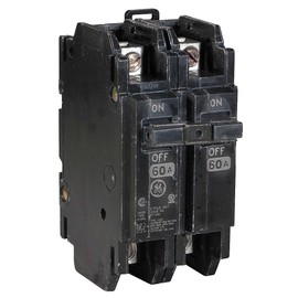 General Electric GETHQC2160WL GE THQC2160WL 2P 60A 120/240V CB, Black