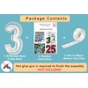 3FT Mosaic Balloon Frame Number 3 Light Up Numbers Pre-Cut