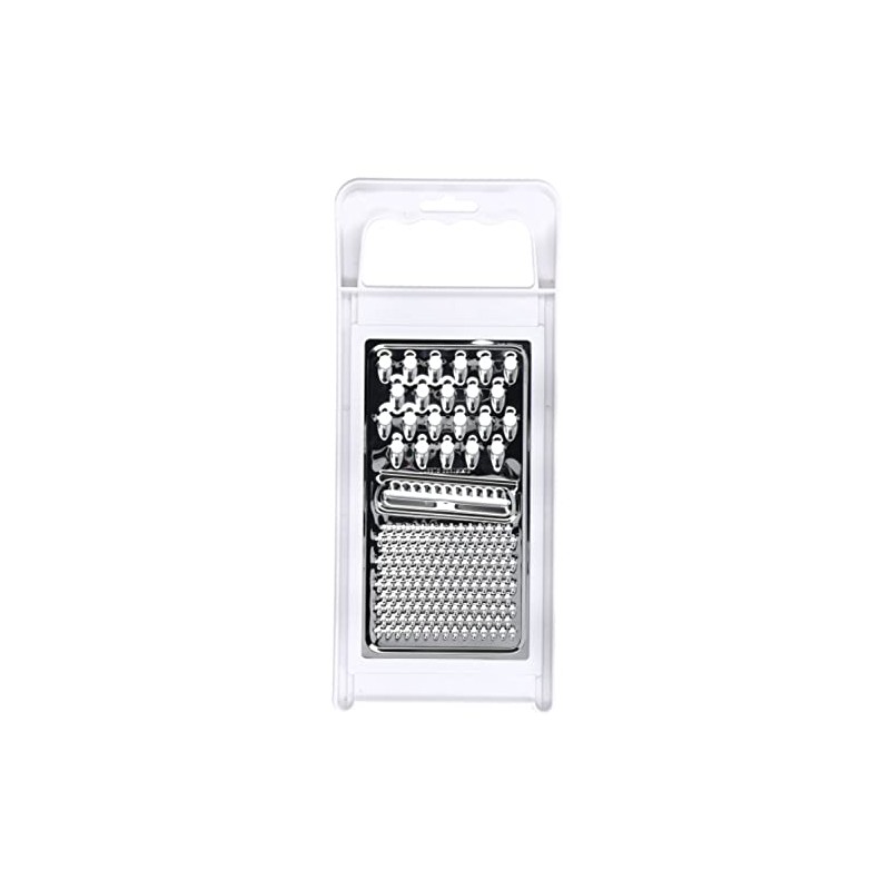 KitchenCraft Flat Stainless Steel Multi-Purpose Cheese Grater with Handle, 29