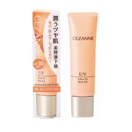 Cezanne UV Ultra Fit Base EX 00 Orange Beige Makeup Base 30 Grams (x1)