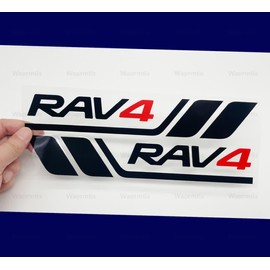 Body Sticker Love 4 Toyota Fender Universal Door Side Rear Glass Side Skirt Emblem Hide Scratch Improve Appearance Cool Unique Decoration Waterproof Heat Resistant (Black)