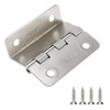 FarBoat 8Pcs Swing Hinge Expandable Offset Cabinet Door Hinges Satin