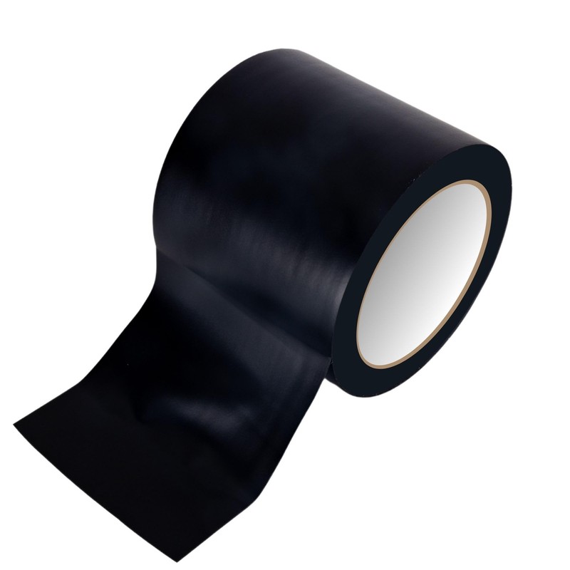 GTSE 100mm x 33m, Black, Wide PVC Vinyl Floor Tape,