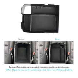 CDEFG for 2020-2025 Telluride Center Console Organizer Tray for Telluride 2025 2024 2023 2022 2021 2020 Armrest Tray Storage Box Insert Tray Coin Container Telluride Accessory (w/o Coin Holder)