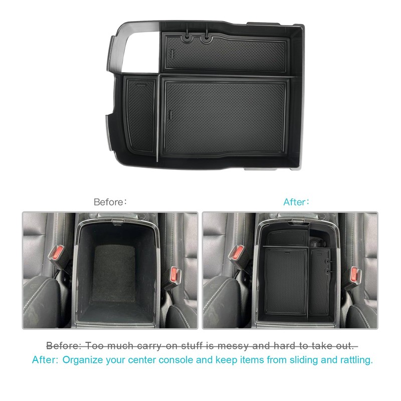 CDEFG for 2020-2025 Telluride Center Console Organizer Tray for Telluride