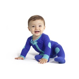 baby deedee Sleepsie Cotton Quilted Footie Pajama, 6-12 Month