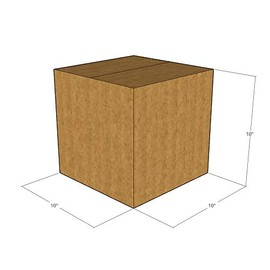 E1 Packaging 10" x 10" x 10" Corrugated Boxes 32 ECT (Pack of 10-10x10x10) | Quality moving boxes. Great for shipping boxes for Business, office or home.