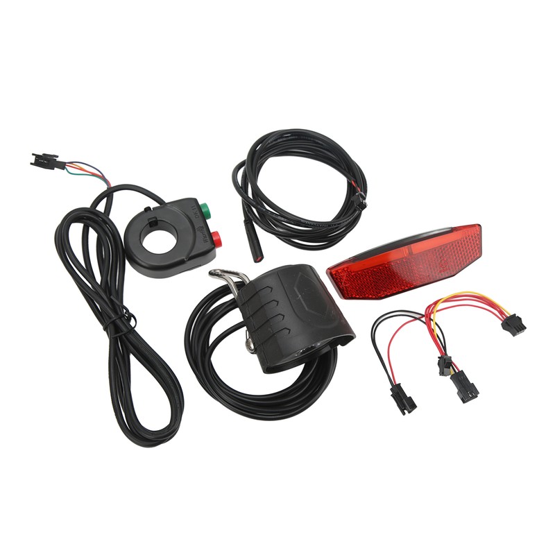 Electric Bike QD168 Front Light DR001 Rear Light Set with