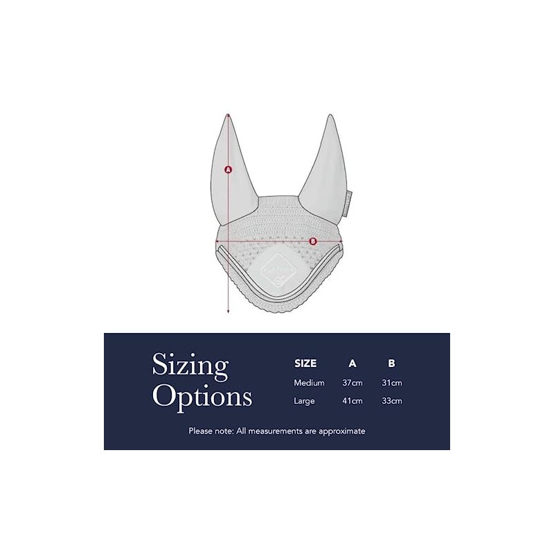 Diamante Acoustic Ear Bonnet Navy Medium