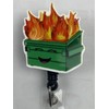 My4BadgeBuilders Dumpster Fire Badge Reel Nurse Badge Reel, Funny Dumpster