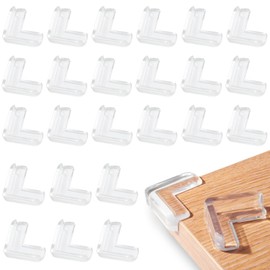 WEZCHUGHAOL Safety Corner Protector Guards, 24 pcs Transparent Proofing Safety Corner Edge Protection, Bumper, Furniture Table Sharp Corner Guard Protectors (24 PCS)