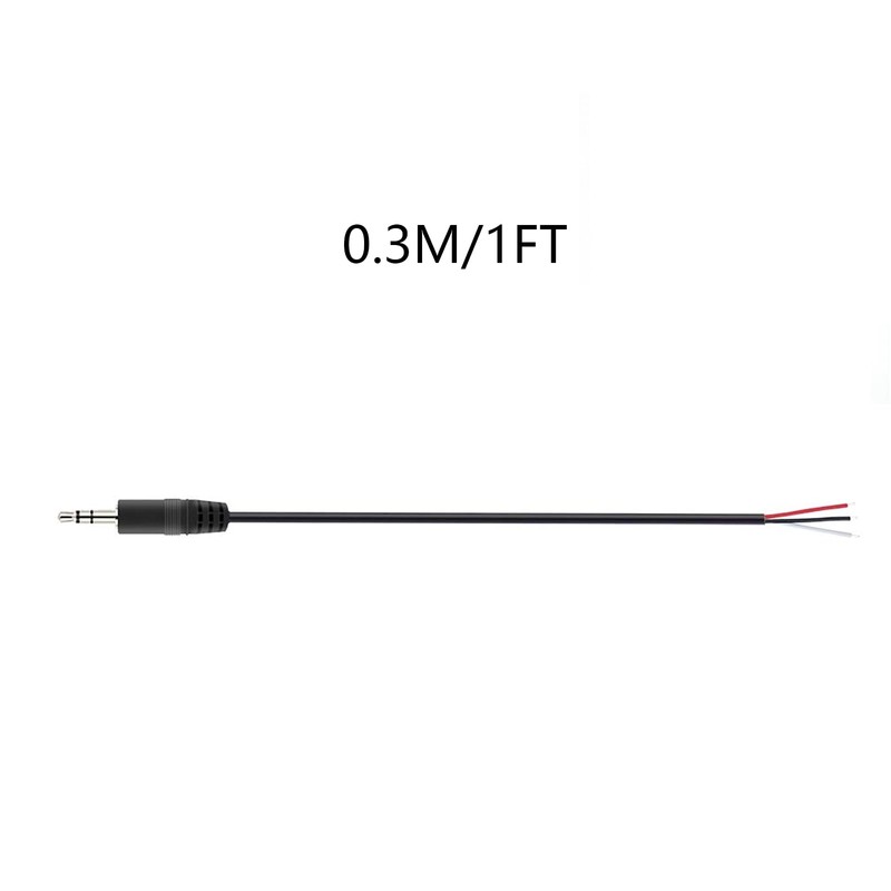 EAHOSUCC 1PCS 0.25M/0.8FT 2.5mm TRS Connector Cable，Short 2.5mm Stereo 3