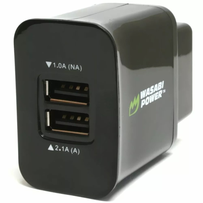 Wasabi Power USB Wall Charger (US Plug, 2-Port, 3.1A)