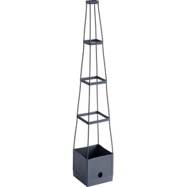 Meister Plant Tower 150 x 25 x 25 cm - For Tomatoes and Trellis - With Trellis - 2.5 L Water Tank as Irrigation System - Height Adjustable / Tomato Plant Tower / Trellis / Tomato Tower / 9970500