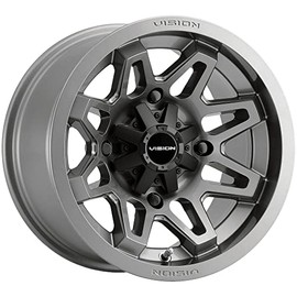 Vision 416 Seven UTV 14x7 4x136 +2.5mm Gunmetal Wheel Rim 14" Inch