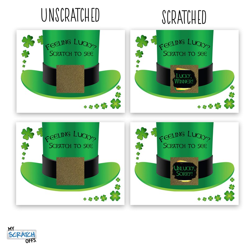My Scratch Offs St. Patrick’s Day Scratch Off Game Cards