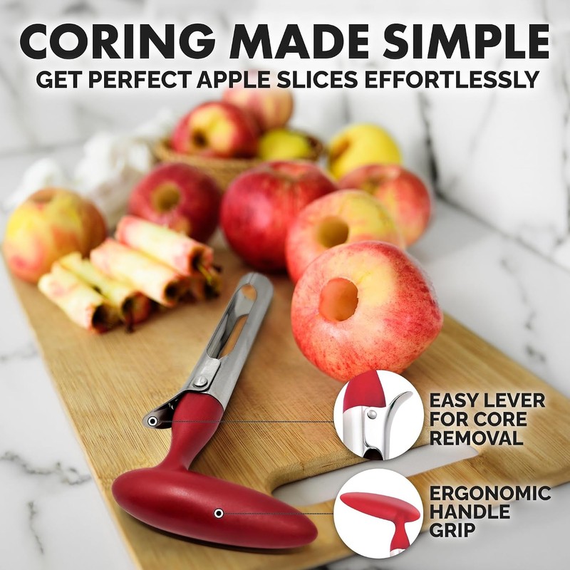 Premium Stainless Steel Apple Corer Tool - Easy to Use