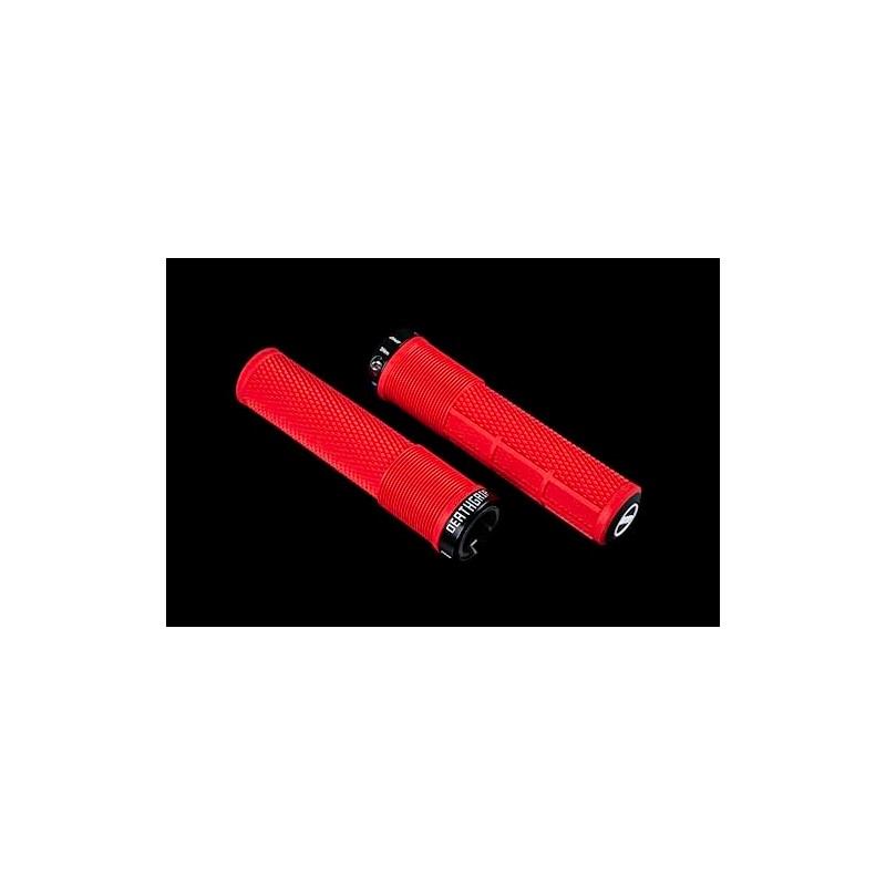 DMR Deathgrip 2 Flangeless Handlebar Grips (Red, Thin)