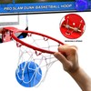 Indoor Mini Basketball Hoop Set, Upgrade Wall Mount Basketball Hoop