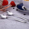 SDMAX 6 Pc Round Soup Spoons Stainless Steel Spoon for
