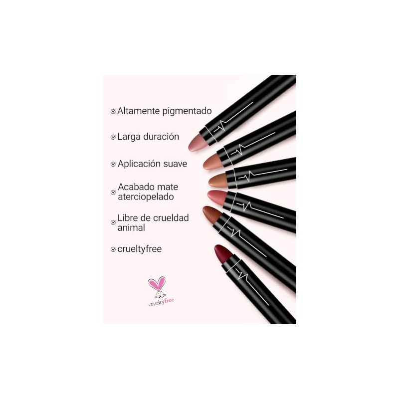 Erinde Lápiz Labial Mate, Lápiz Labial De Larga Duración, D04