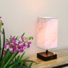 AMUMO Dual USB Table Desk Lamp, Bedside Nightstand Lamp, Fabric