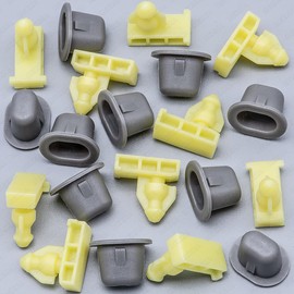 Rexka 10 Sets Wheel Well Opening Moulding Clips & Grommets Kit for Nissan Infiniti Juke Rogue QX56 QX80 76848-JG00A 76847-JG00A