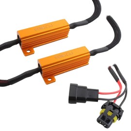 ShuoHui 2pcs H8 H11 50W 6 Ohm LED Load Resistor Canbus Fog Light H8 H9 H11 Plug