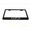 License Plate Frame 1pc 3D GTS Emblem Badge BLACK Stainless