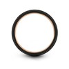 Midnight Rose Collection Tungsten Wedding Band Ring 4mm for Men
