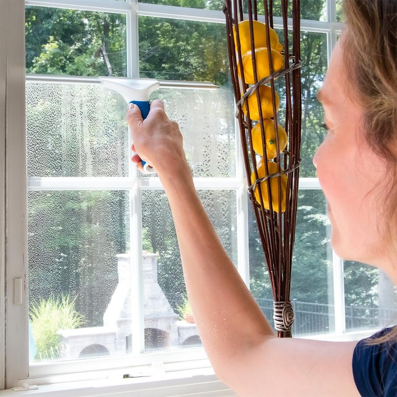 Unger 12” Glass & Surface Squeegee – Multipurpose Rubber Blade