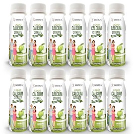 BariatricPal 1200mg Calcium Citrate Sugar-Free Liquid Shots - Green Apple (12-Pack)