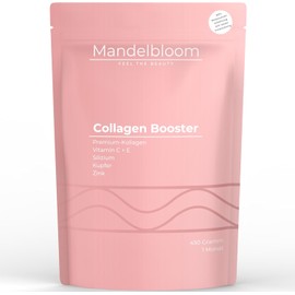 MANDELBLOOM Premium Collagen Booster – Hydrolyzed Type 1 & 3 Collagen Peptides for Maximum Absorption and Skin Glow