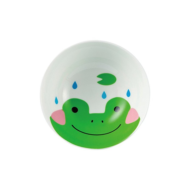 サンアート かわいい食器 「 どうぶつシリーズ 」 カエル 茶碗 直径12cm 白 SAN2659-1