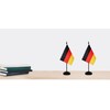 Germany German Deluxe Desk Flag Set, Small Mini Miniature Germany