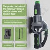 Leaf Blower Wall Mount Bracket with Battery Holders for EGO