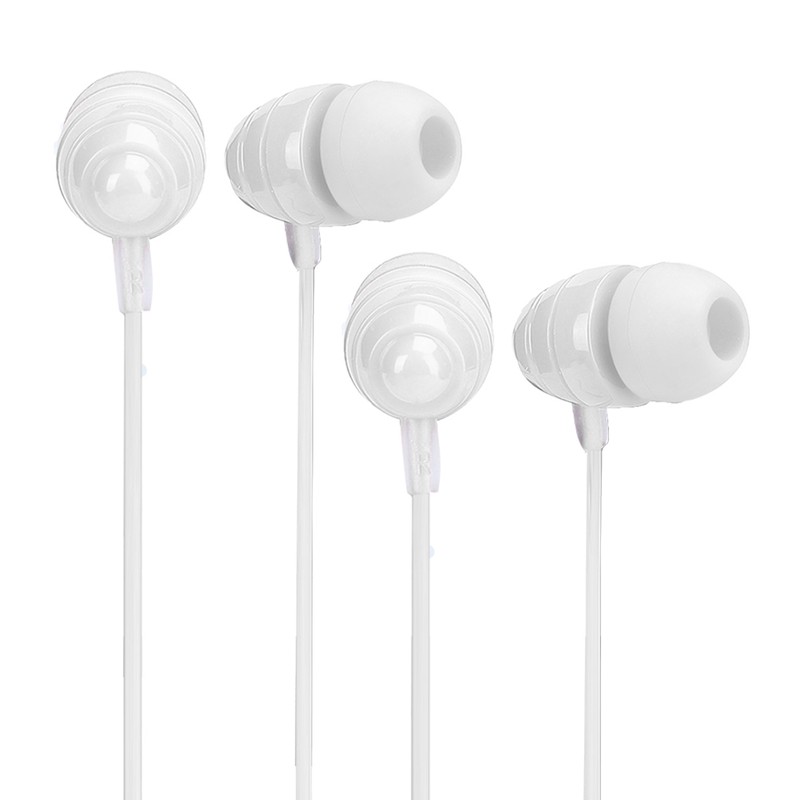 3.5mm Wired Control InEar Headphone Stereo Earphone with Microphone Wide