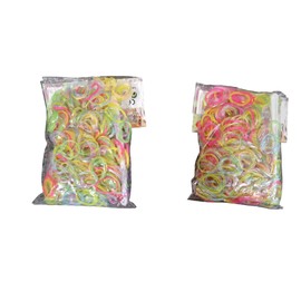 Loom Bands Set for Children, 1200 Rubber Bands with S-Hooks and 2 Crochet Hooks, Creative Bracelets Make Yourself (Glow in the Dark)