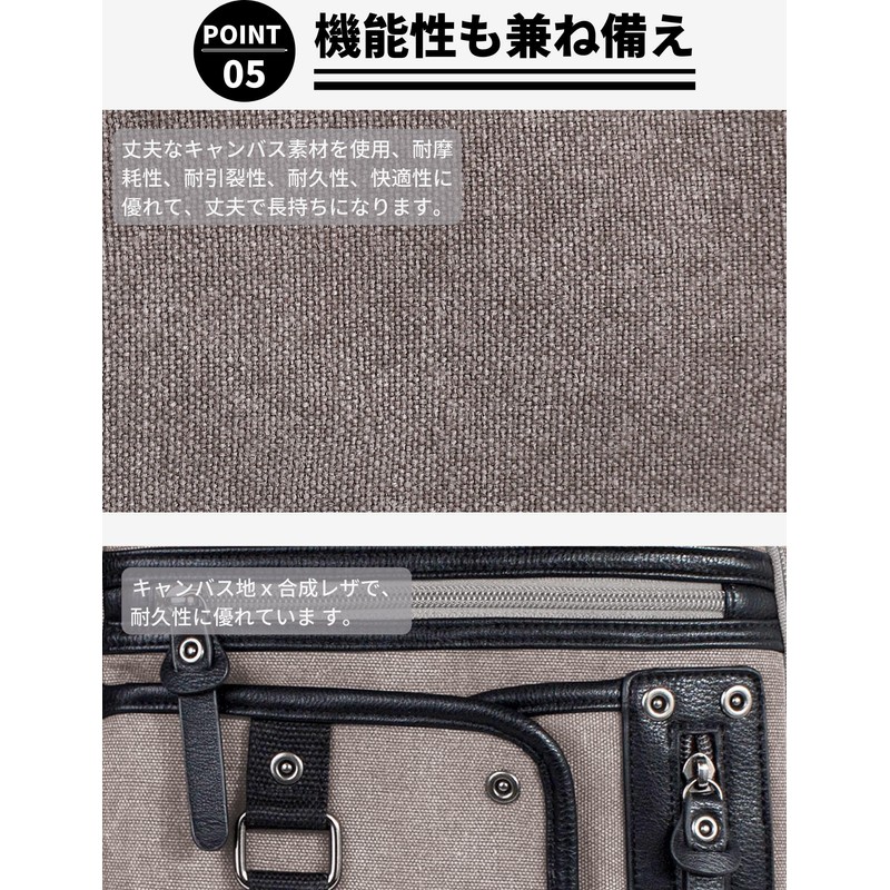 Basicpower Body Bag, Crossbody Bag, Canvas A4, 13 Inch PC,