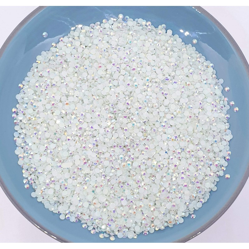 MajorCrafts 4000pcs 2mm ss6 Jelly AB Flat Back Round 14
