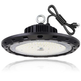 CHMLT 200W UFO LED High Bay Light,5000K 30000LM,High Bay Lighting for Shop,Warehouse,Garage,Factory & Commercial Use,1-Pack,AC100-277V