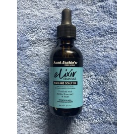 Aunt Jackie's Elixir Essentials Hair and Scalp Oil BIOTIN ROSEMARY & MINT 2 oz.