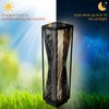 Solar Yard Outdoor Solar Floor Lamp Resin Wicker Solar Light